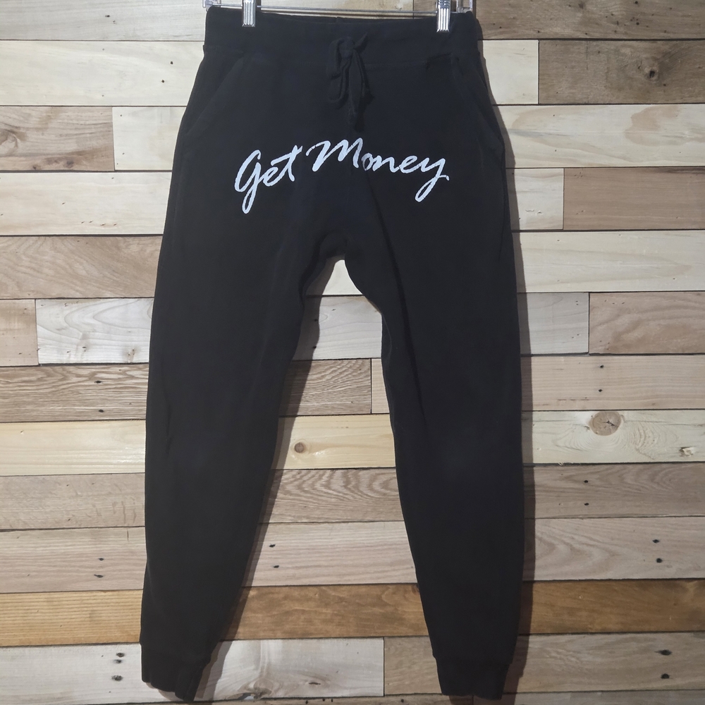 Muerte "Get Money" Black Graphics Jogger Sweatpants Streetwear Men's Hypebeast S